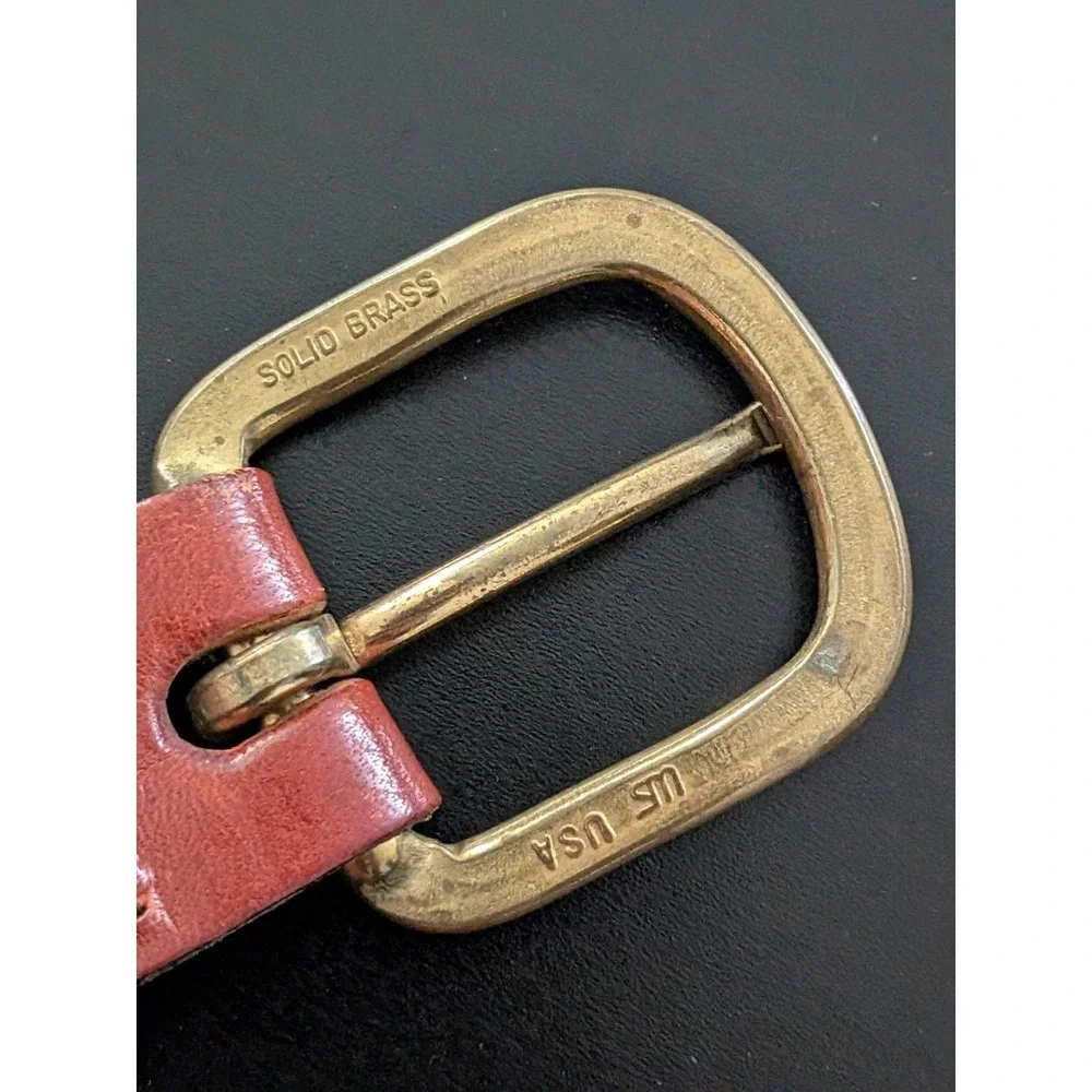 The‎ Antique Boat Museum Belt - Leather Man Limited Handmade Essex USA Sz 48